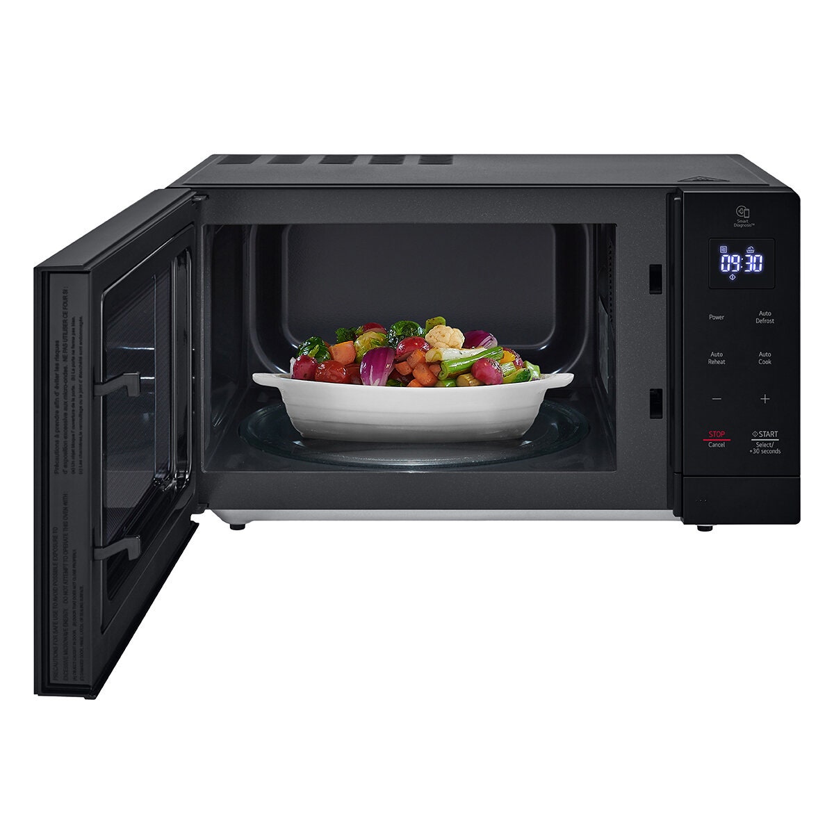 LG NeoChef 30L EasyClean Microwave Oven - 900W, Black, Touch Controls - MS3036NPB