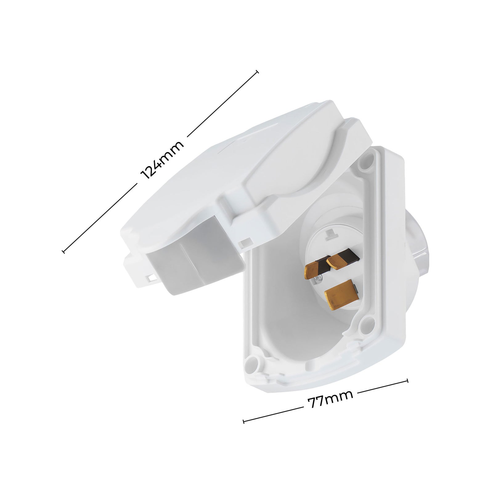 DETA 15A Polycarbonate Caravan Inlet Weather Resistant Surface Mount Outdoor 6390B