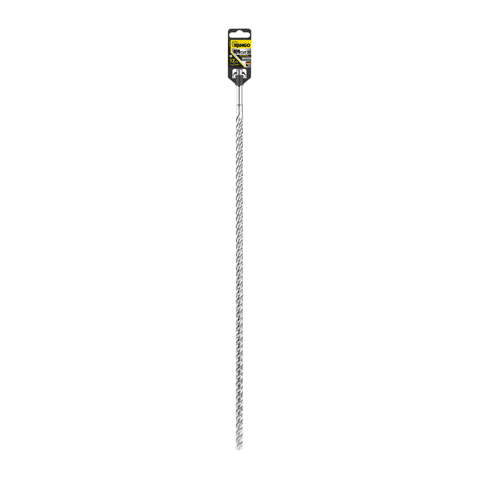 Kango 12mm x 600mm K4 SDS Plus Drill Bit for Concrete & Masonry, 550mm Drilling Depth