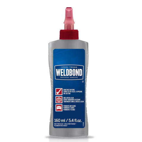 Weldbond 160ml Universal Adhesive, Dries Clear, Solvent Resistant