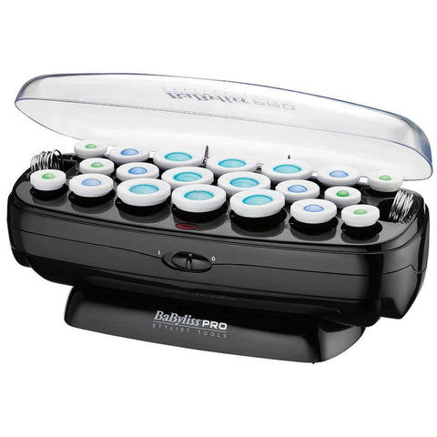 BaBylissPRO Cascade 20 piece velvet hot roller set - black, ceramic technology, flocked rollers - 900742