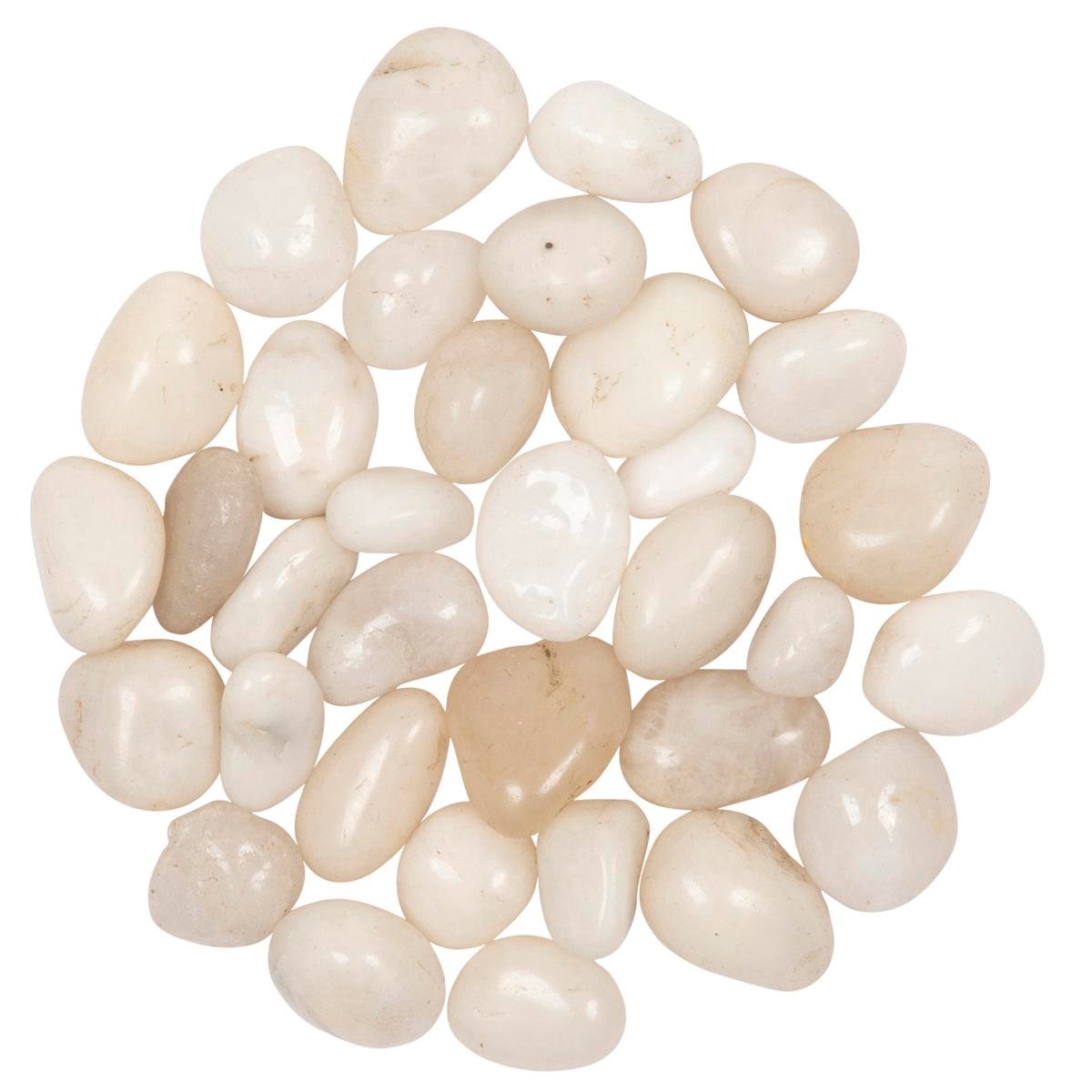 Tuscan Path High Polished White Pebbles 1.5kg - 10-20mm Decorative Stones - SuperSaverAU - view 1