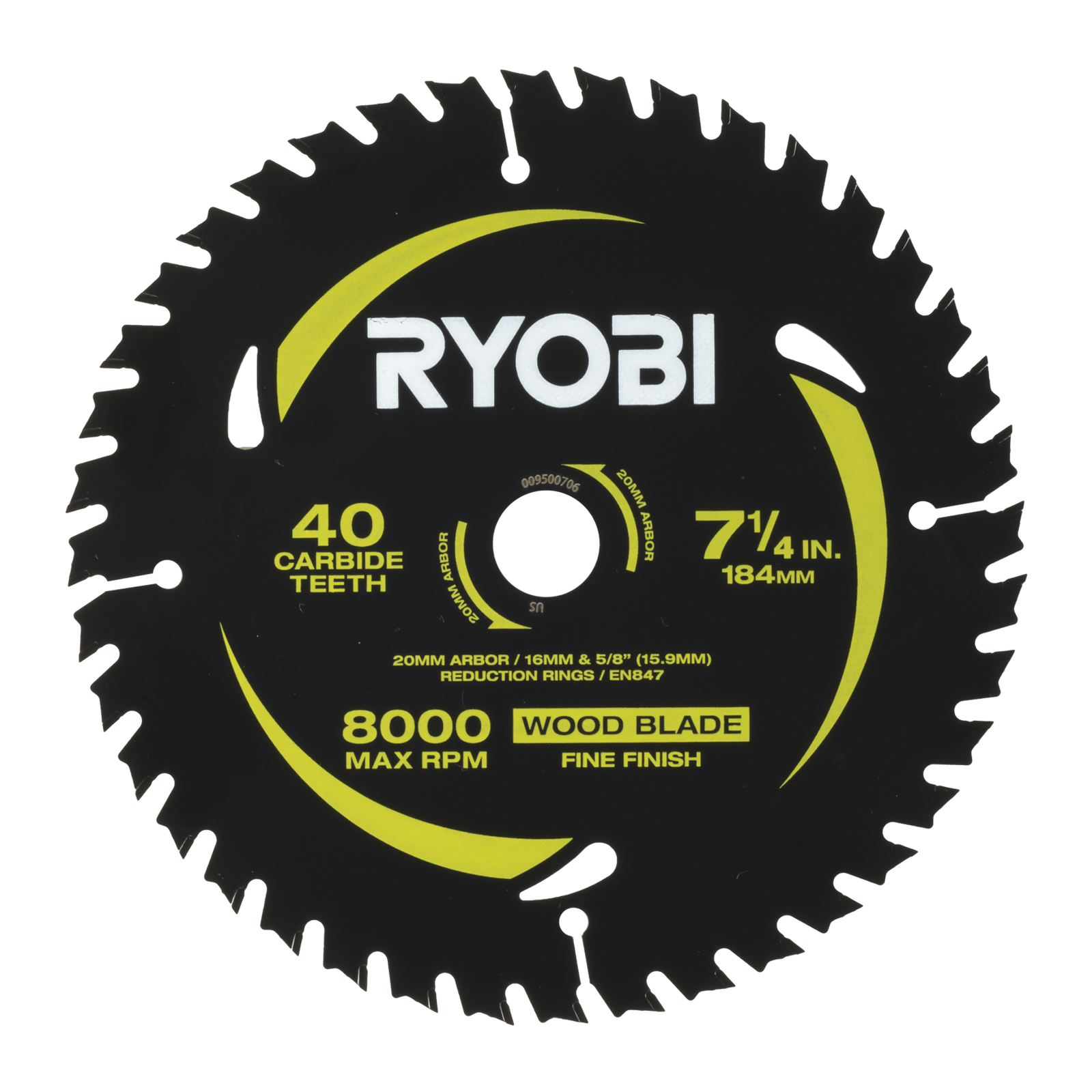 Ryobi 184mm 24T and 40T Circular Saw Blade 2 Pack RCSB1842S