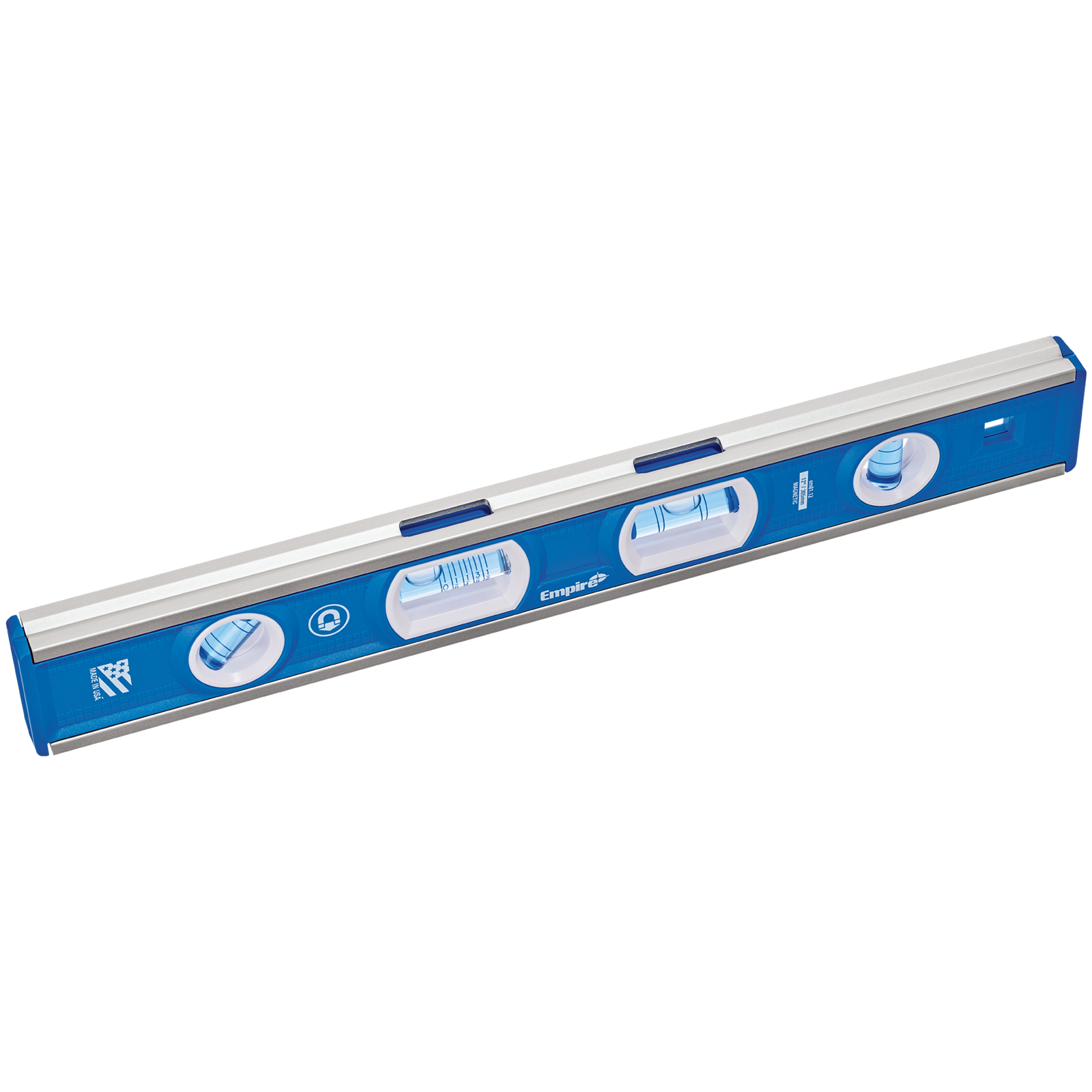 Empire 305mm Magnetic Aluminium Torpedo Level 4 Vials Waterproof