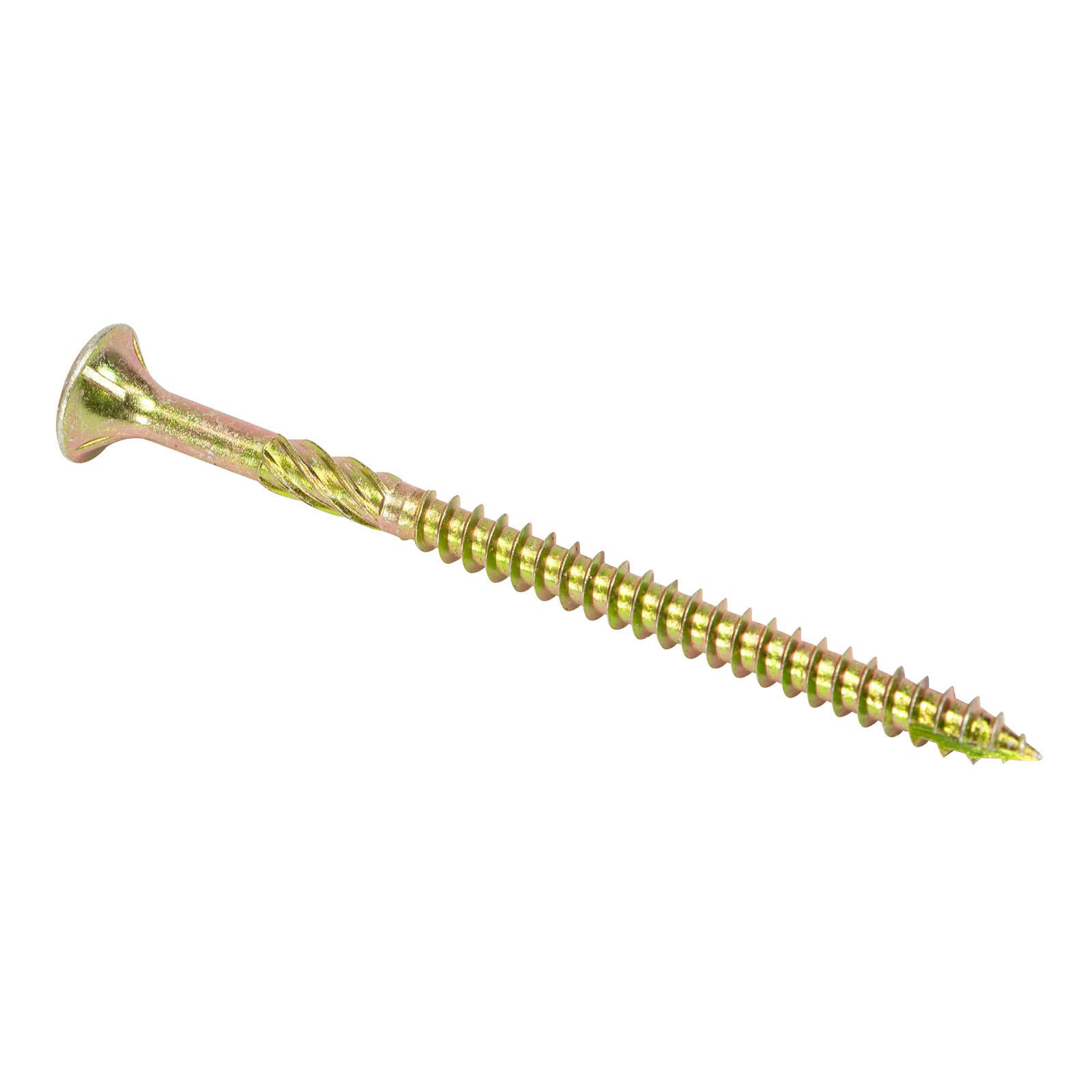 Titan 14g x 100mm Zinc Gold Bugle Head Timber Batten Screw - 100 Pack