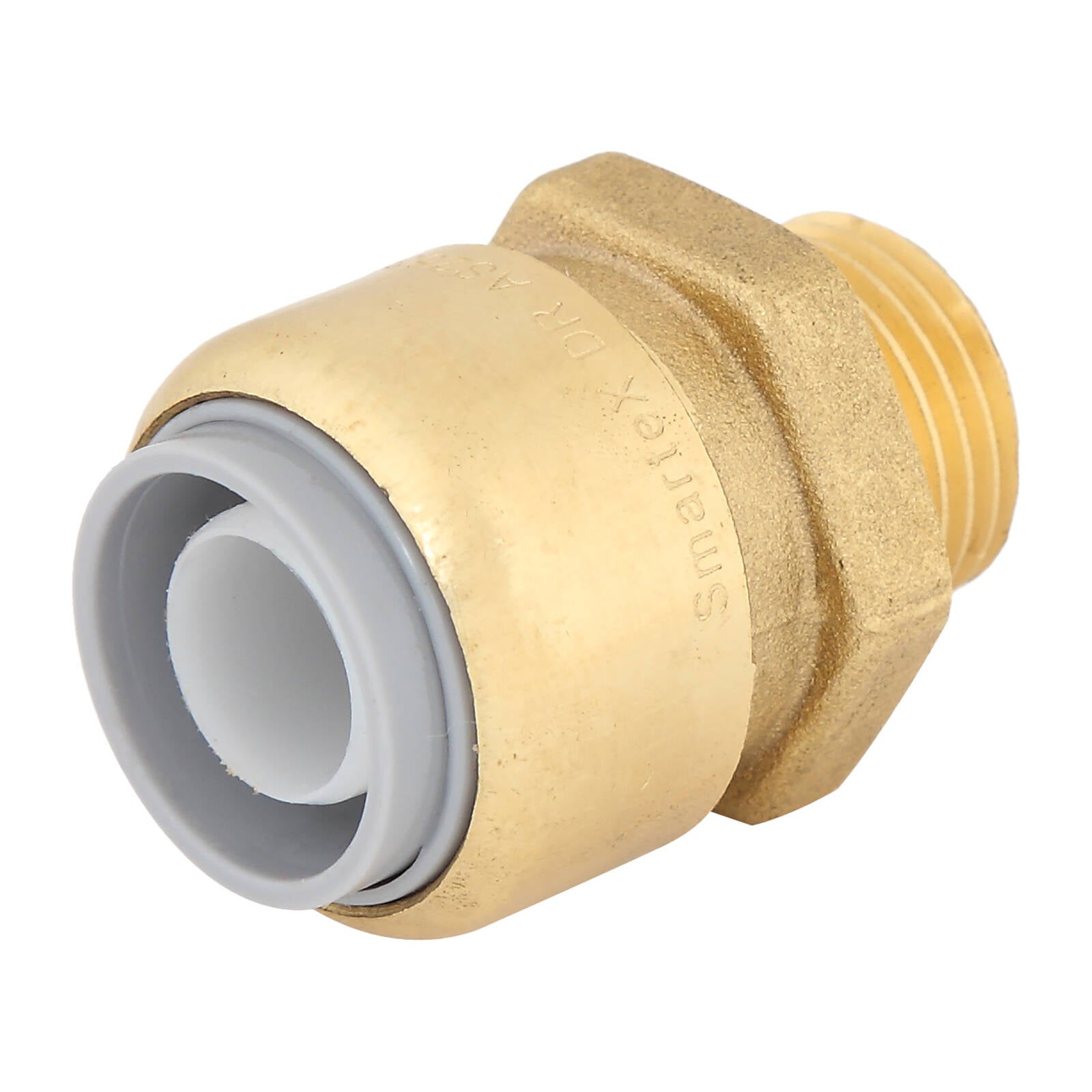 SmarteX-PEX 20 x 15mm Male Connector, Lead Free Brass Push-Fit