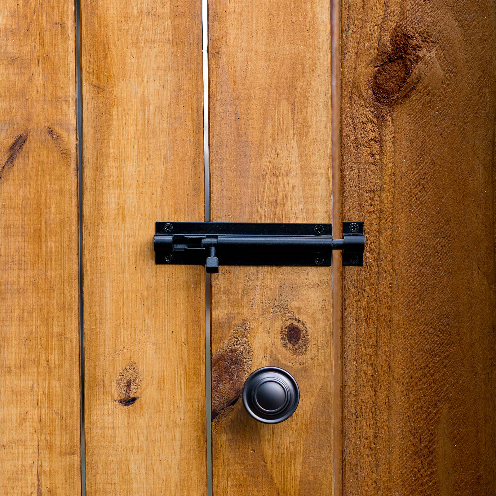 Taskmaster 100mm Matte Black Solid Brass Barrel Bolt