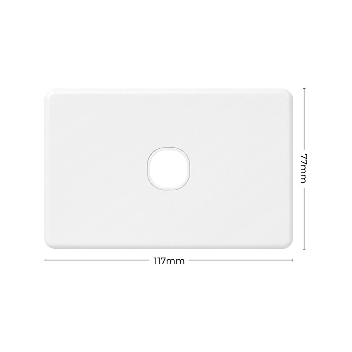 DETA X6 One Gang Grid Plate - 1 Gang - Polycarbonate - Modern Design - SuperSaverAU - view 4