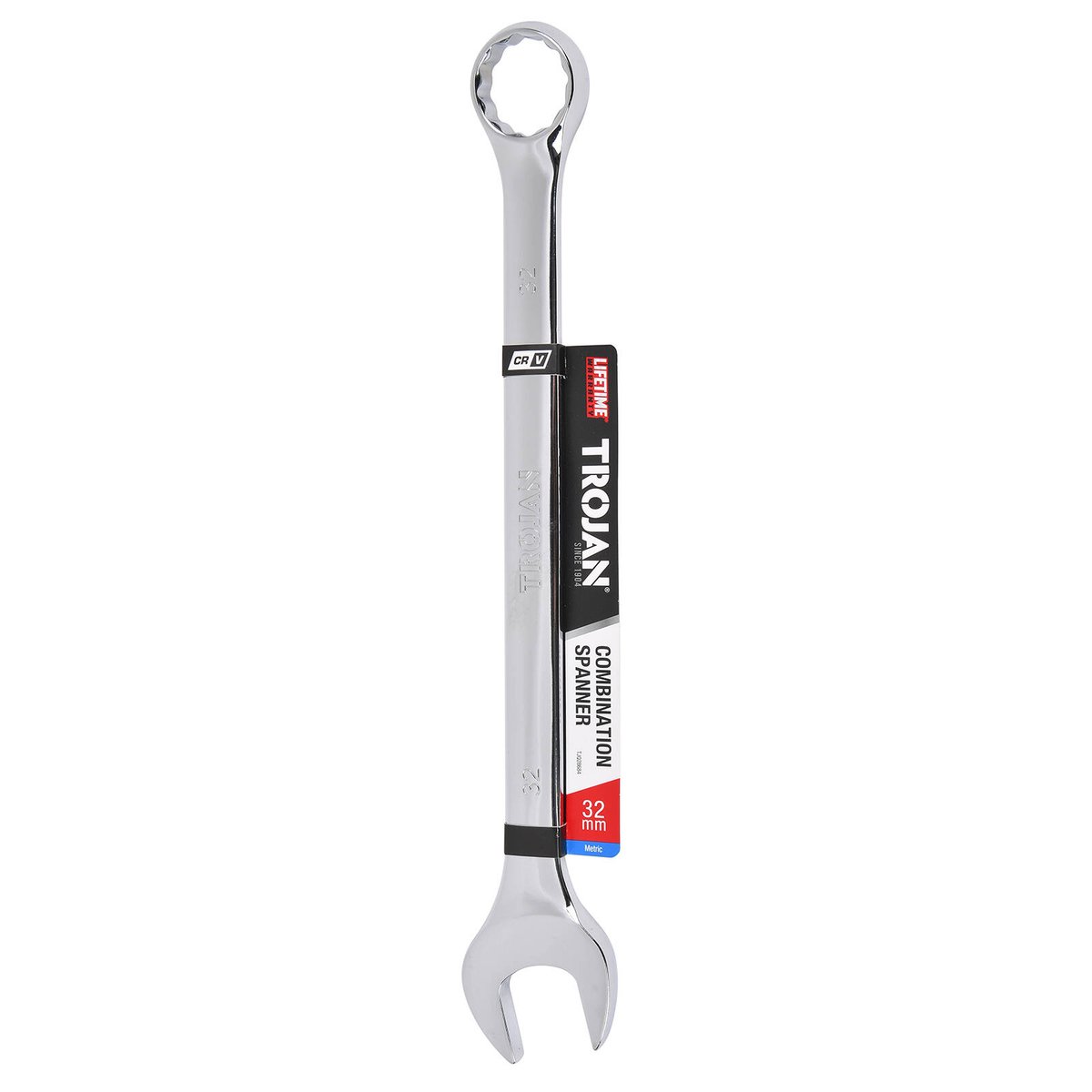 Trojan 32mm Combination Spanner Chrome Vanadium 12 Point Ring & Open End