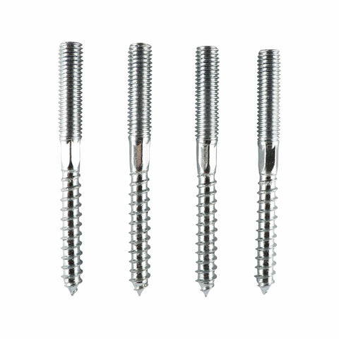 Everhang M8 x 80mm Zinc Plated Hanger Bolt with Star Recess - Steel, 4 Pack