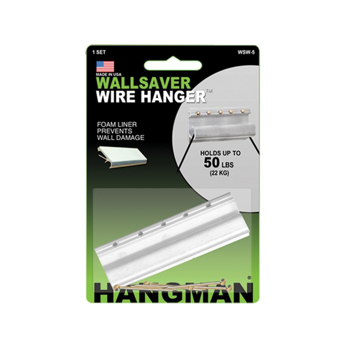 Hangman Wall Hanger - 22kg Load Capacity - 7cm Picture Hanger - SuperSaverAU - view 1