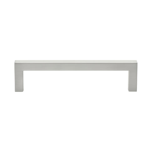 Prestige 128mm Brushed Nickel Square Bar Handle - Zinc Alloy, Cabinet & Drawer