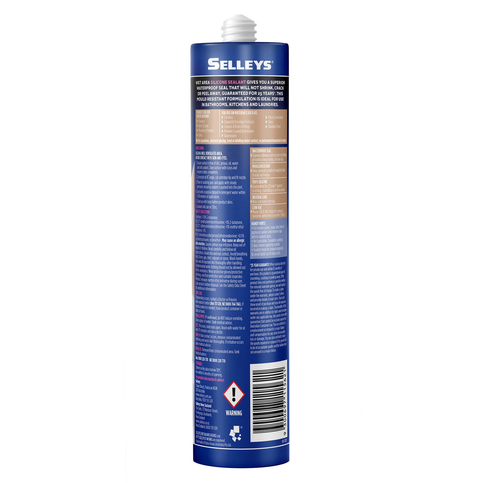Selleys 300g Ivory Wet Area Waterproof Silicone Sealant