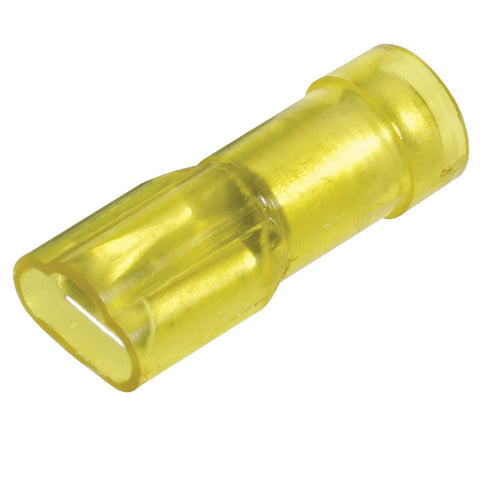 Narva 5-6mm 6.3 x 0.8mm Yellow Fully Insulated Polycarbonate Female Blade Terminal - 10 Pack