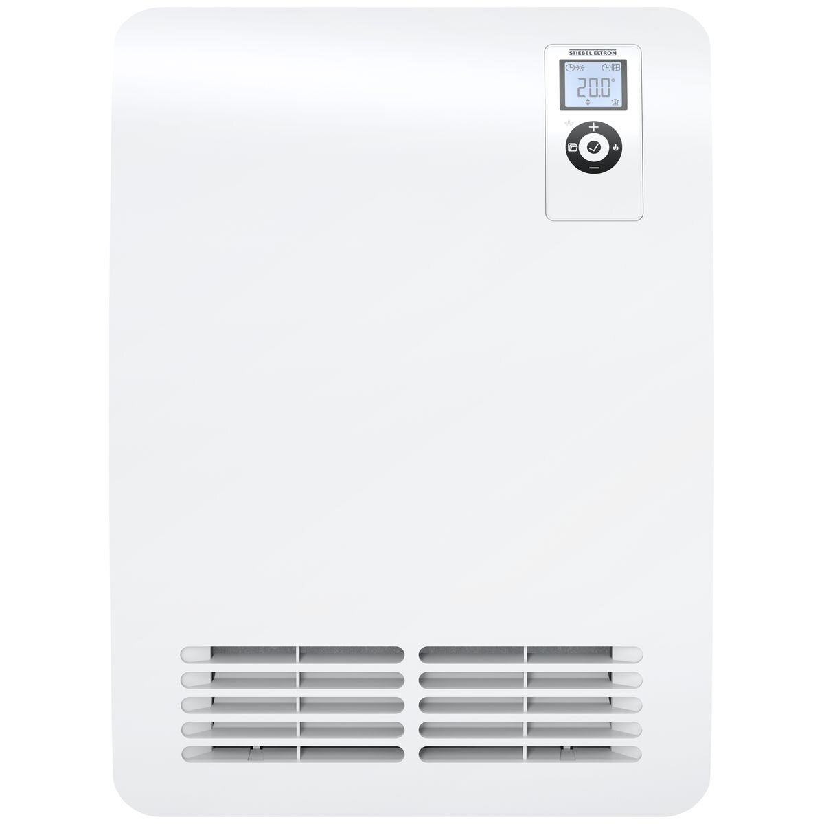 Stiebel Eltron CK 20 Premium 2kW Wall Mounted Fan Heater - White, LCD Screen, Weekly Timer - 202085