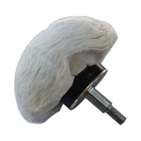 Josco Brumby 75mm Mushroom Polishing Buff, Calico for Drills