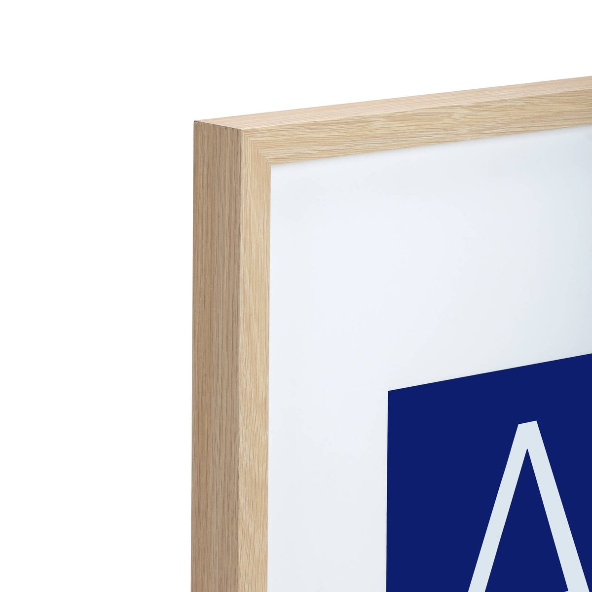 Pixel Natural A1 Mat to A2 Poster Frame, MDF & Perspex