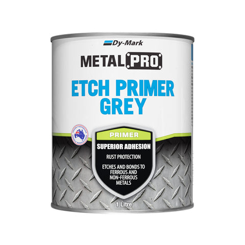 Dy-Mark MetalPro Etch Primer Grey 1L - Adhesion Primer for Ferrous & Non-Ferrous Metals