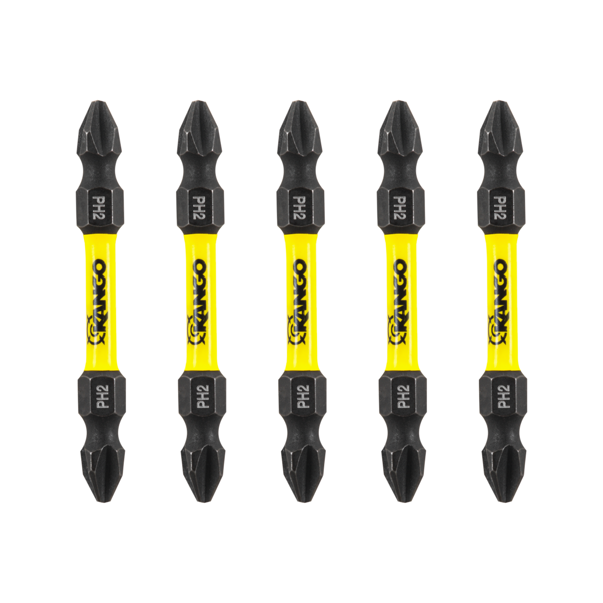 Kango Hypertorque Double Ended Impact Driver Bits 5 Pack - 59mm PH2 - Durable Performance - SuperSaverAU - view 2