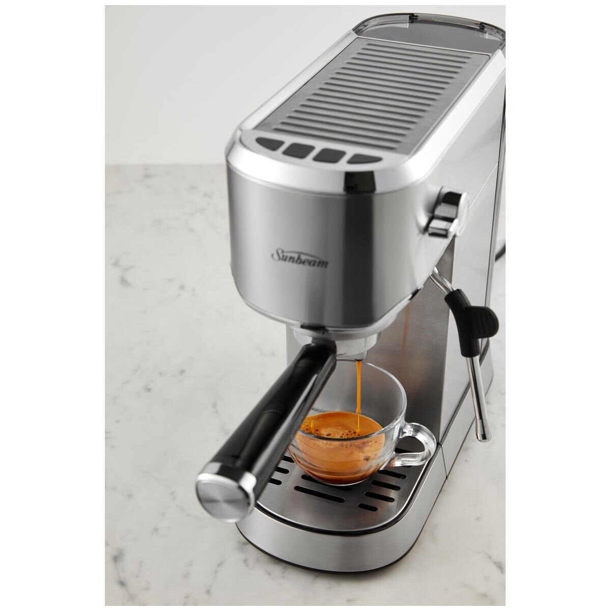 Sunbeam Compact Barista espresso machine 1L - Stainless steel, thermoblock heating, 15 bar pump - EMM2900SS
