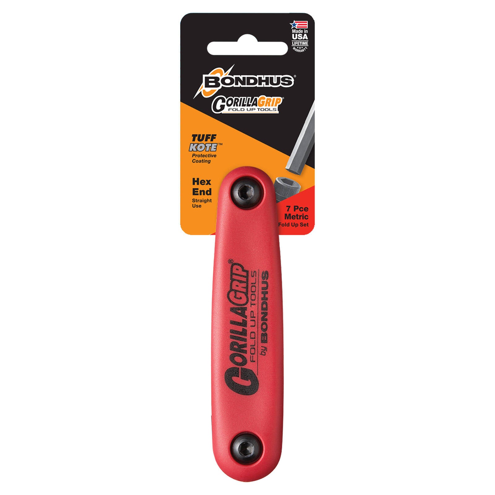 Bondhus 7 Piece Metric Fold Up Hex Allen Key Set