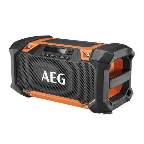 AEG 18V/240V Dual Speaker Hybrid Radio, Bluetooth, Indoor/Outdoor A18DSR0