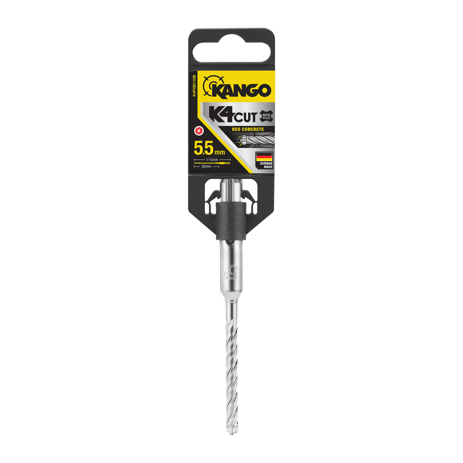 Kango 5.5mm x 110mm K4 SDS Plus Drill Bit for Concrete, Brick & Stone