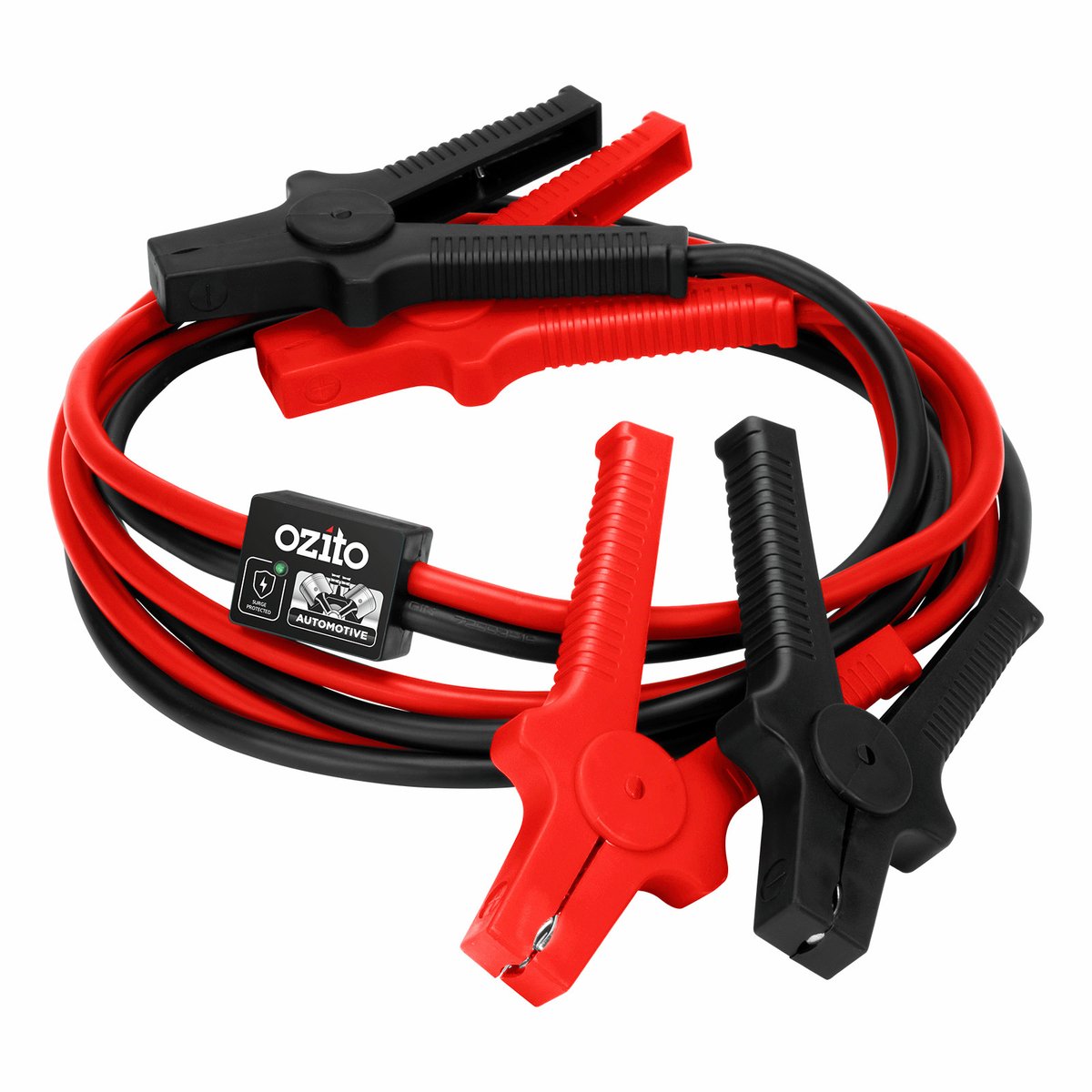Ozito 3m 220A Jumper Leads - Surge Protection - Grey, Red, Black, Silver - SuperSaverAU - view 2