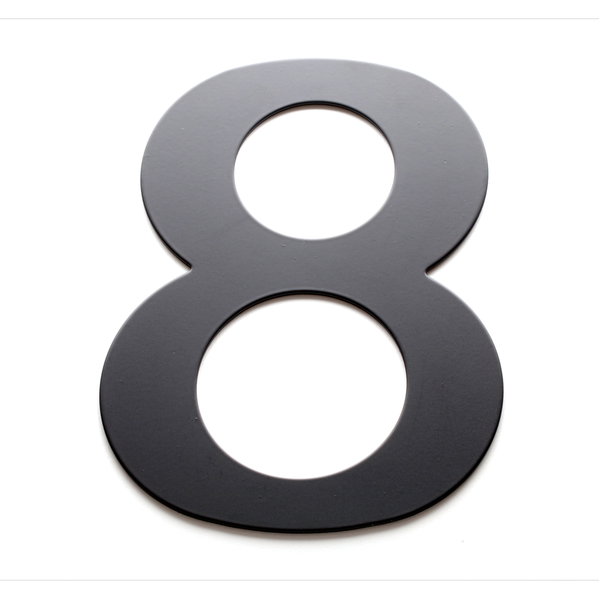 Sandleford 200mm Black Lorenzo House Number 8 - Powder Coated Steel, Weather Resistant