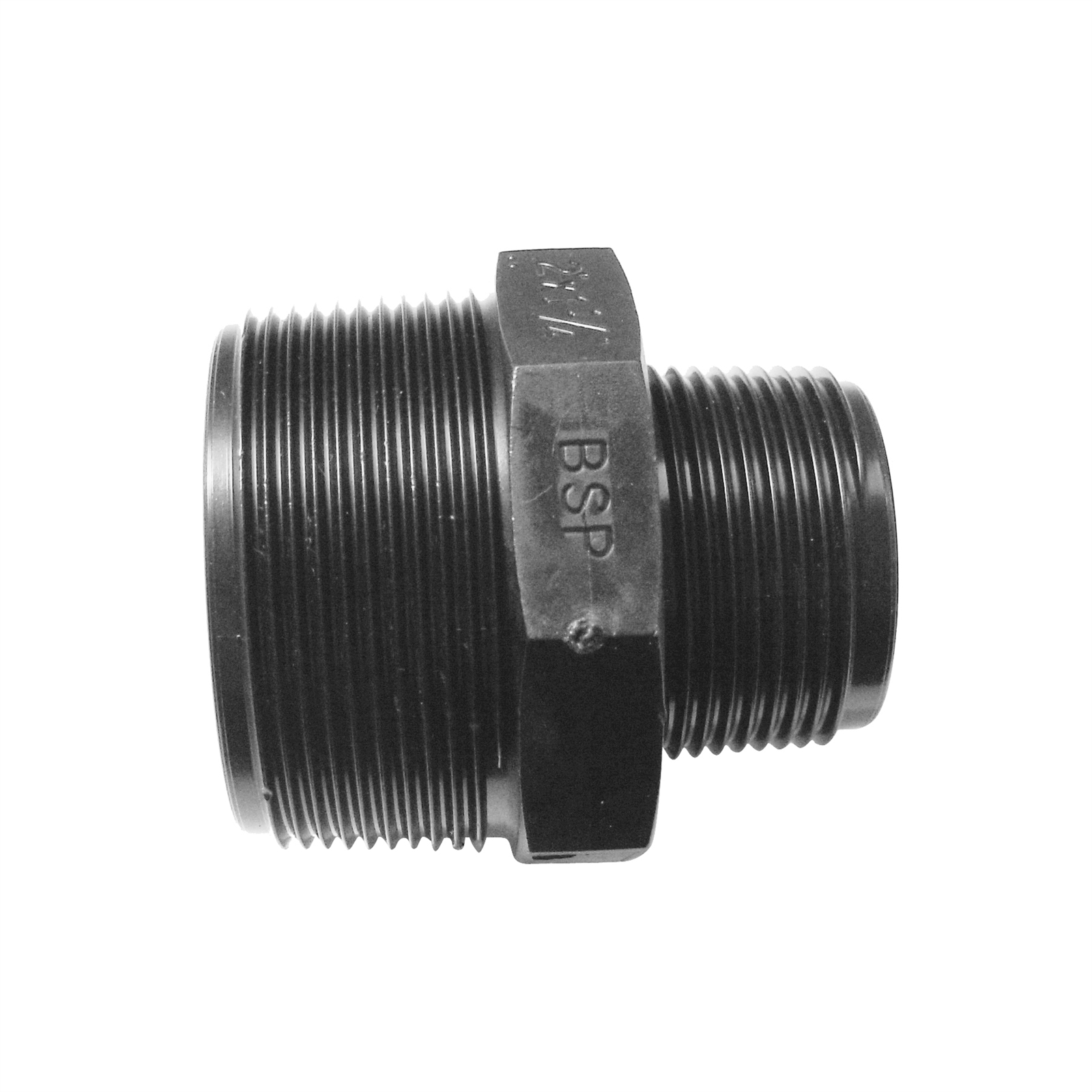 Philmac 1-1/4" x 1" BSP Threaded Polypropylene Pipe Nipple - PN16 Underground Rated