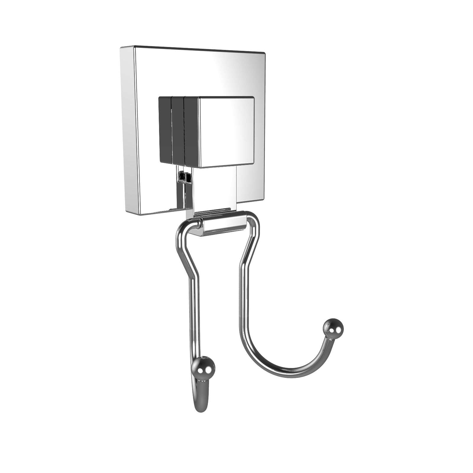 Fusion-Loc 13kg Utility Double Hook Chrome Plated Steel Suction Mount