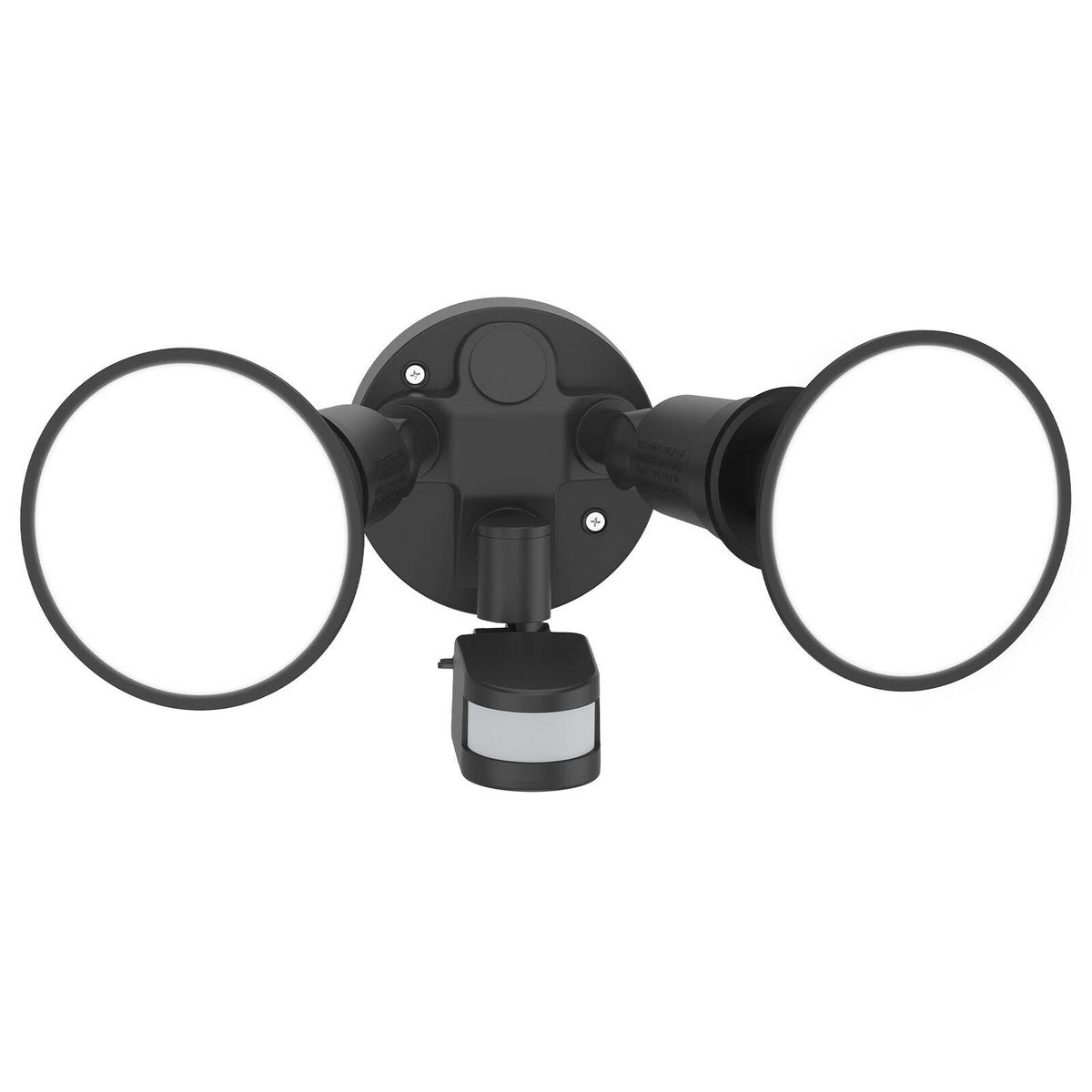 Arlec Twin Head Hardwired Floodlight with Sensor Black 180 Motion MAL298
