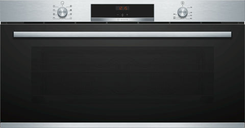 Bosch Series 4 90cm Built-In Electric Oven - 85L, Telescopic Rail, Stainless Steel - VBC5540S0