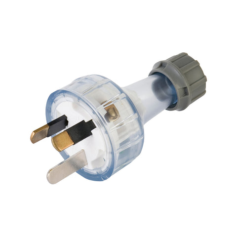 DETA 10A Clear Plug Top 3 Core PVC 240V Flexible Cord 6331B