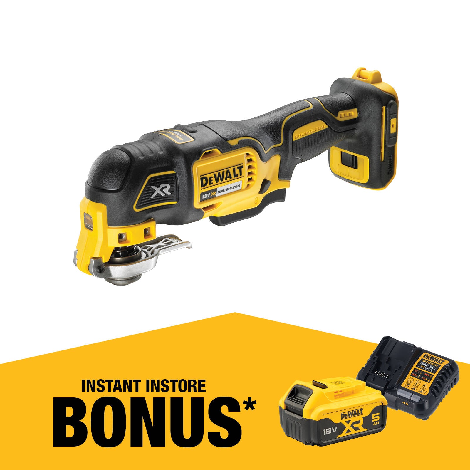 DeWALT 18V XR Li-Ion 3-Speed Oscillating Multi-Tool Skin Only DCS356N-XJ