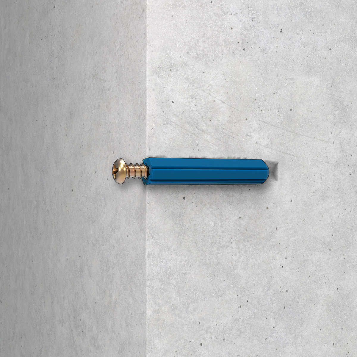 Ramset 8 x 35mm Blue Plastic Wall Plugs - Frame of 25