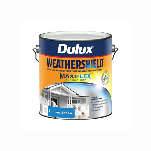 Dulux Weathershield Low Sheen Exterior Paint 4L - Vivid White - 4L - SuperSaverAU - view 1