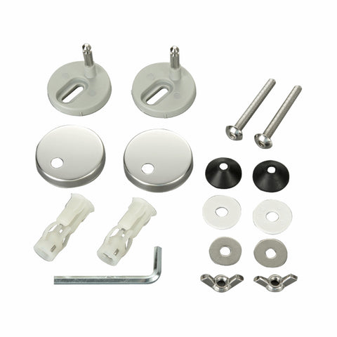 Kinetic Toilet Seat Fixing Kit, Plastic and Stainless Steel Top Fix