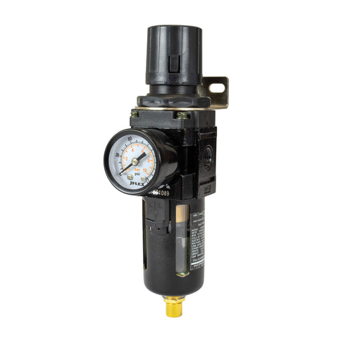 JFLEX 1/4" BSP Female Filter Regulator 5 Micron Polycarbonate Bowl