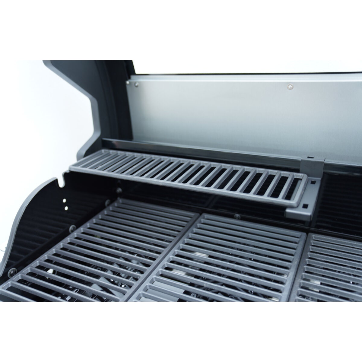 Artusi Halmo 4 Burner Built-In Gas Grill BBQ - Black with Anthracite Trim, Roasting Hood - ABIBBQ4