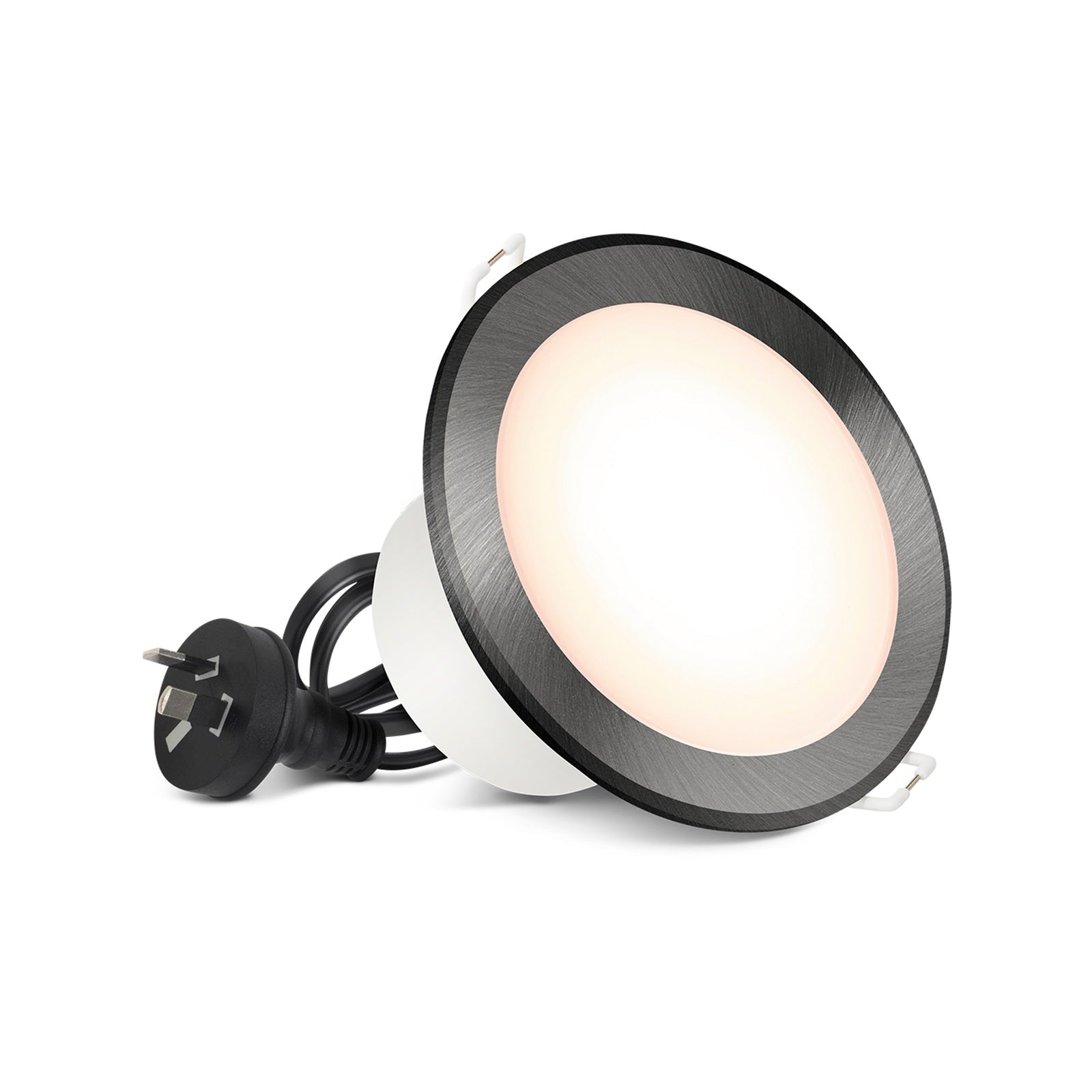 HPM 90mm 7W Tricolour Dimmable LED Downlight Indoor/Outdoor Polished Silver LDL90TRIPS