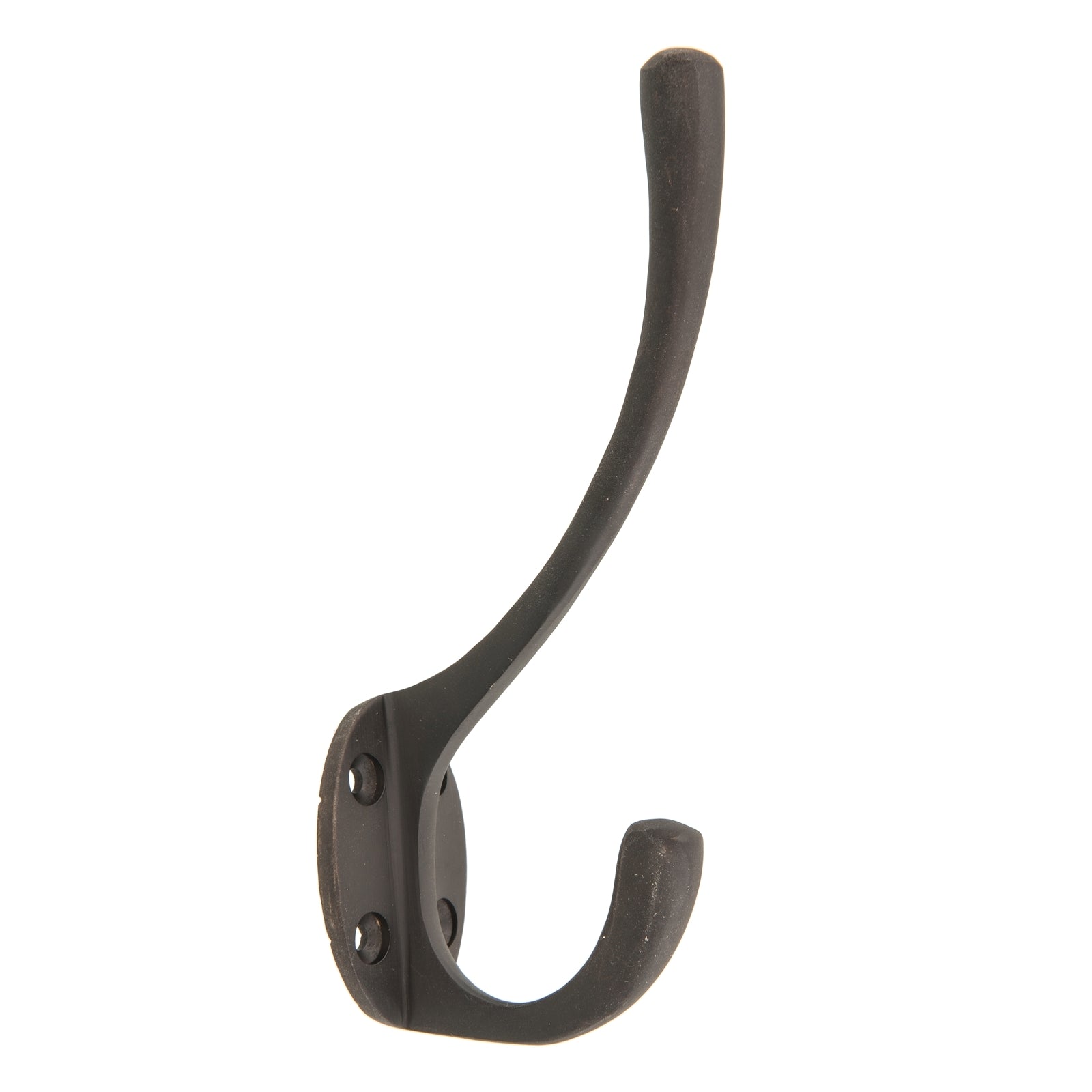 Zenith 135mm Matte Black Solid Brass Round Robe Hook