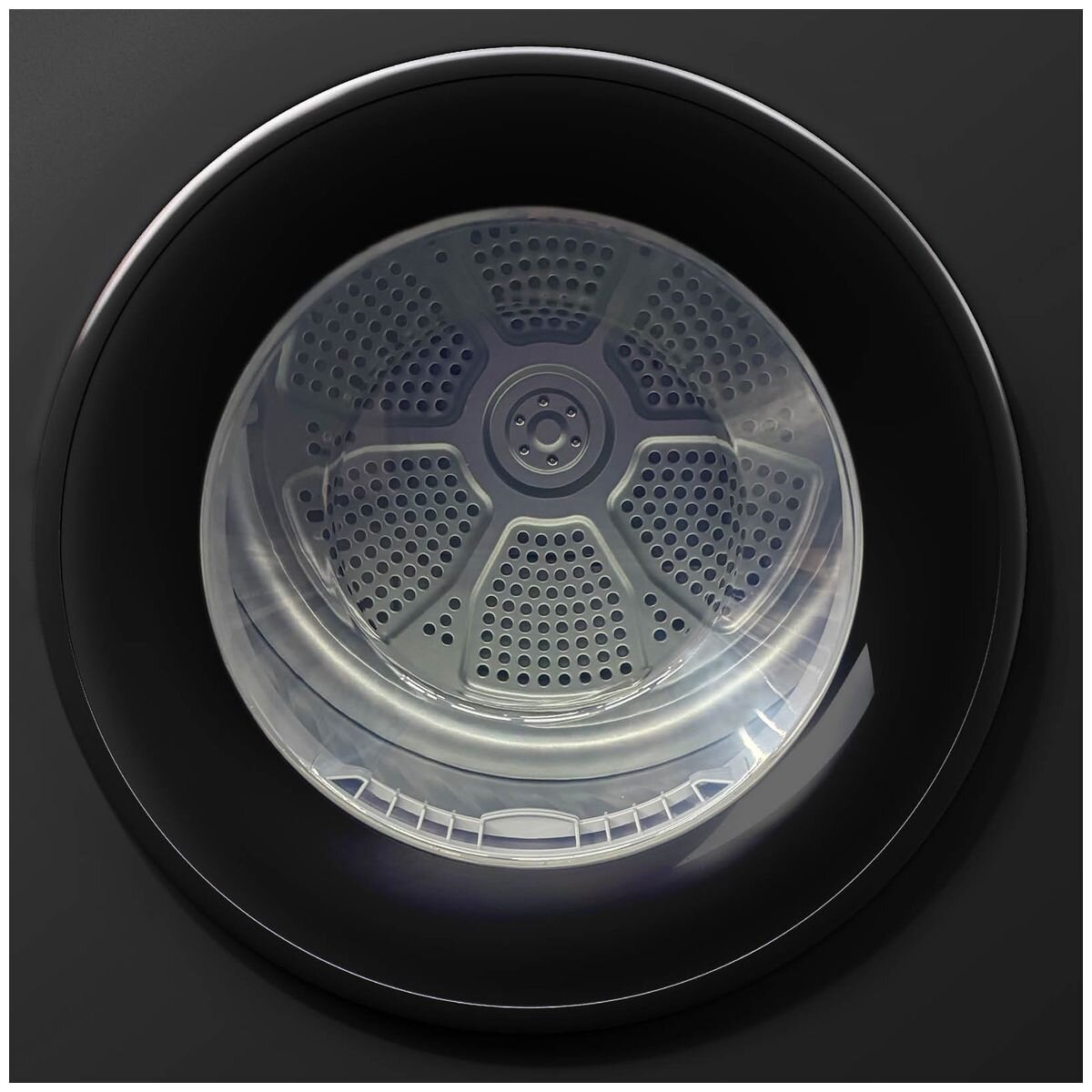Mykin 8kg Vented Dryer - 12 Drying Programs, Reverse Tumble, Wall Mountable, Black - MVD28B