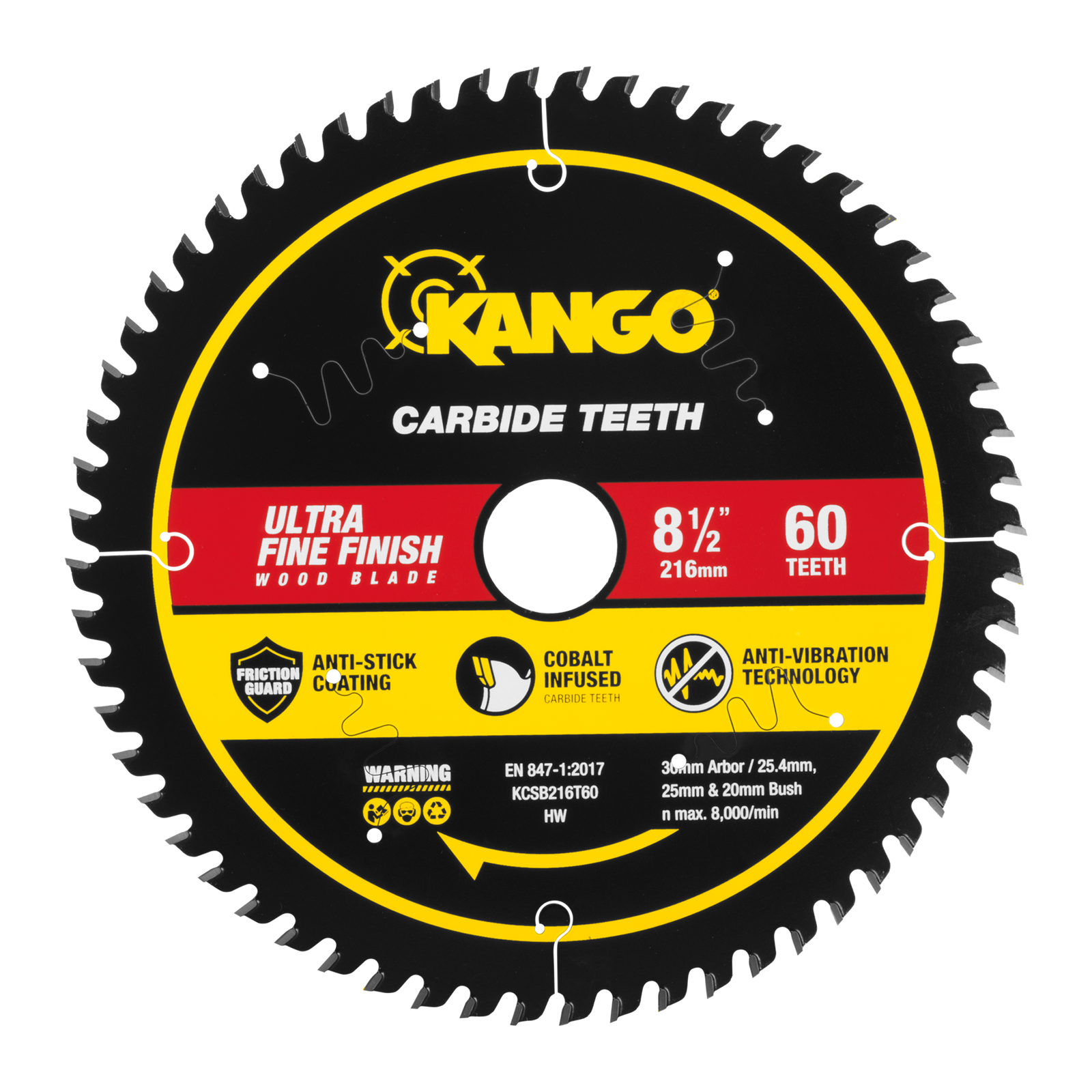 Kango 216mm 60T Wood Mitre Saw Blade KCSB216T60