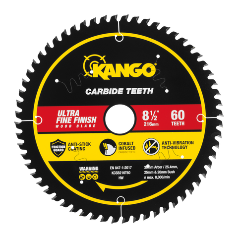 Kango 216mm 60T Wood Mitre Saw Blade KCSB216T60