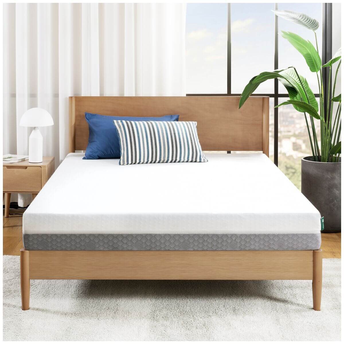 Zinus Single Cooling Gel Memory Foam Two-Sided Mattress - Removable Zip Cover - AU-MFGN11ZC-07S