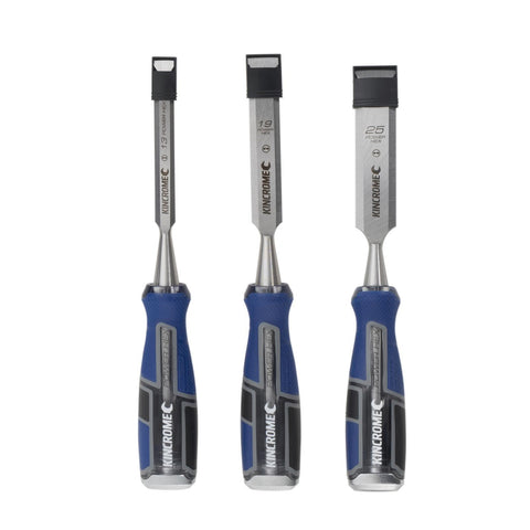 Kincrome 3 Piece CRV Wood Chisel Set 13mm 19mm 25mm Sharpenable