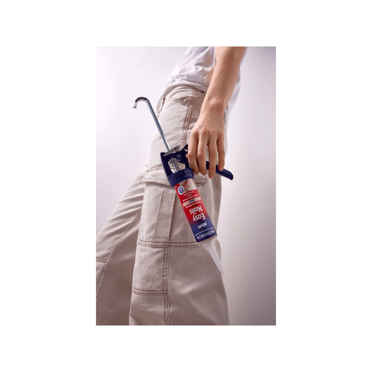 Monarch 215g Beige Mini Construction Adhesive, Strong Solvent-Resistant Bond