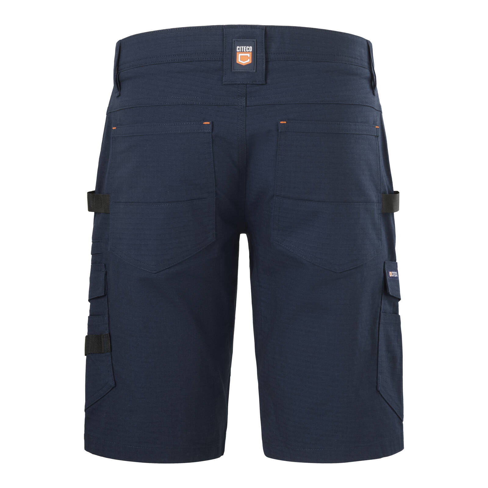 Citeco Men's Navy Mid Shorts - Ripstop Cargo Stretch, Size 82R