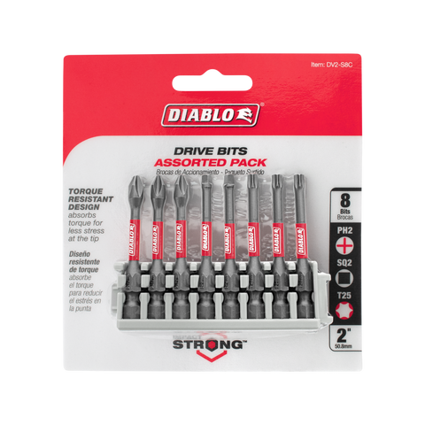 Diablo 50mm Variety Modular Set Clip 8 Pack - Durable Impact Bits - SuperSaverAU - view 1